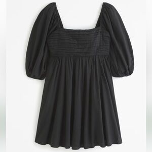 Abercrombie Emerson ruched puff sleeve mini dress XL